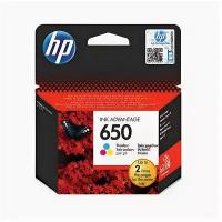 HP Картридж струйный HP (CZ102AE) Deskjet Ink Advantage 2515/2516 №650, цветной, оригинальный