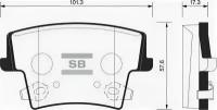 Колодки тормозные задние Sangsin Brake SP1508