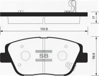 Колодки тормозные передние Sangsin Brake SP1398