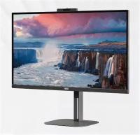 AOC Монитор LCD 27'' [16:9] 2560х1440(WQHD) IPS, nonGLARE, 75 Hz, 300 cd/m2, H178°/V178°, 1000:1, 20М:1, 16.7M, 4ms, HDMI, DP, USB-C, USB-Hub, Height adj, Pivot, Tilt, Swivel, Speakers, 3Y, Black