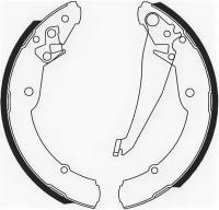 Колодки тормозные барабанные /комплект 4 шт/ Skoda FERODO FSB549