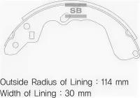 Колодки тормозные задние, SA079 Sangsin Brake SA-079