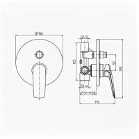 Смеситель для ванны M&Z Laguna LGA02805 хром