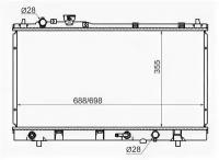 Радиатор MAZDA PREMACY/FORD IXION 99-05, MZ00012 Sat MZ0001-2