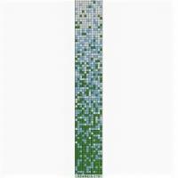 Мозаика стеклянная Reexo M173, цвет: микс, растяжка (белый+голубой 10%+зеленый 10%), цена за 1 м2