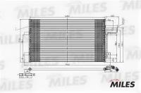 Радиатор кондиционера (FORD FOCUS II / C-MAX 1.6-2.0 / 1.6-2.0 TDCi 04-) ACCB000 MILES ACCB000