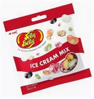 Драже жевательное Jelly Belly Ice Cream mix Джелли Белли мороженое, 70 гр