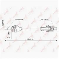 Привод в сборе R, CD6706 LYNXauto CD-6706