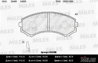 Колодки передние (MITSUBISHI PAJERO III-IV) E100155 MILES E100155