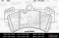 Колодки передние (AUDI Q7 (4L), VW TOUAREG (7L )) E100106 MILES E100106