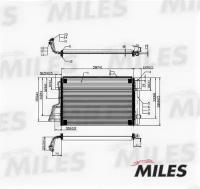 Радиатор кондиционера (HYUNDAI ELANTRA 1.6/2.0 06-) ACCB009 MILES ACCB009