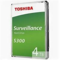 4TB Toshiba Surveillance S300 (HDWT840UZSVA) {SATA 6.0Gb/s, 5400 rpm, 256Mb buffer, 3.5" для видеонаблюдения}