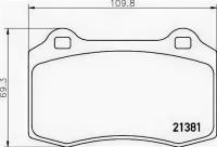 К-т торм. колодок Re Jaguar S-Type/ XJ, Volvo Brembo P36020