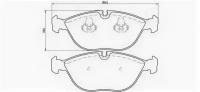 Колодки тормозные дисковые передн, ALPINA: ROADSTER 4.8 V8 02-03 AUDI: A4 Avant RS4 quattro 94-01, A8 6.0 W12 quattro 94-02, TT 3.2 VR6 quattro 98-0 Brembo P06019