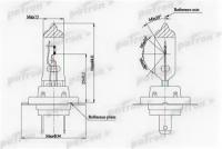 Лампа галогенная H7 12V 55W PX26d, PLH71255 Patron PLH7-12/55