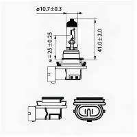 Лампа H8 12360 12V 35W PHILIPS 12360B1