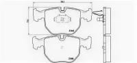 К-т торм. колодок Fr BMW E38, E39 Brembo P06021