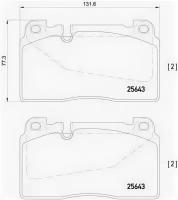 Колодки тормозные AUDI A6 ALLROAD 12-/A7 14-/Q5 12- передние Brembo P85123