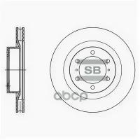 Диск Тормозной Toyota Land Cruiser Prado (J150) 10- Передний Sangsin brake арт. SD4090