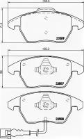 Колодки тормозные дисковые передн AUDI: A3 03-, A3 Sportback 04-, A3 кабрио 08-, TT 06-, TT Roadster 07-, SEAT: ALTEA 04-, ALTEA XL 06-, LEON 00-, T TEXTAR 2358701