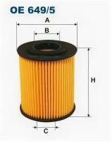 Фильтр масляный BMW 3(E46), 5(E39), X5, R.Rov III, OE6495 FILTRON OE 649/5