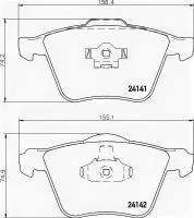 Колодки тормозные дисковые передн VOLVO: XC 90 02- TEXTAR 2414101