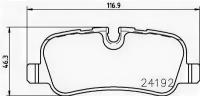 Колодки тормозные дисковые задн LAND ROVER: DISCOVERY III 2.7 TD/4.0 4x4/4.4 04-, RANGE ROVER III 3.6 TD 8 02-, RANGE ROVER SPORT 2.7 TDVM/3.6 TD 8/4 TEXTAR 2419201