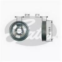 Шкив коленвала CITROEN. PEUGEOT 1.4VTi-1.6VTi 16V 07 Gates TVD1117