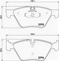 Колодки тормозные дисковые передн BMW: 5 03-, 5 Touring 04- TEXTAR 2379301