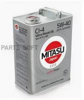 MITASU MJ2124 MITASU 5W40 4L масо моторное ULTRA DIESEL CI-4 API CI-4/CH-4/СG-4/CF ACEA А3/B3/B4/E3/E5, синт