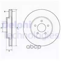 Bg4120_диск Тормозной Передний! Mazda Tribute 2.3-3.0 Awd 04> Delphi арт. BG4120