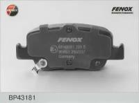 Колодки тормозные задние дисковые к-кт FENOX BP43181