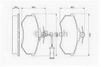 Колодки тормозные с датчиком, 0986466693 BOSCH 0 986 466 693