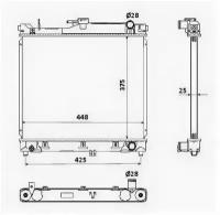 Радиатор SUZ Jimny 1.3 МКПП 01- NRF 53930