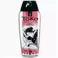 1040 Shunga Toko Aroma Sparkling Strawberry Wine, 165 мл. Лубрикант с нежным вкусом, шампанское и клубника