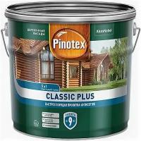 Пропитка-Антисептик Pinotex Classic Plus 3 в 1 9л Сосна для Защиты Древесины до 9 лет / Пинотекс Классик Плюс*