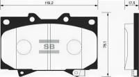 Колодки тормозные передние Sangsin Brake SP1379