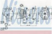 Компрессор CHE Aveo, Nubira NISSENS 89221