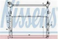 Радиатор OP Meriva 1.4-1.8 +/-AC 03- NISSENS 63096