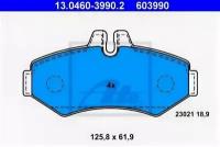 Колодки тормозные дисковые задн, MERCEDES-BENZ: G-CLASS G 270 CDI/G 280 CDI 90-, G-CLASS G 320 CDI/G 350 CDI/G 500 89-, G-CLASS Cabrio G 320 CDI/G 35, 13046039902 ATE 13.0460-3990.2
