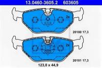 Колодки тормозные дисковые задн, BMW: 3 316 i/318 i/318 is/318 tds/320 i/323 i 2.5/325 i/325 td/325 tds/328 i 90-98, 3 316 i/318 d/318 i/320 d/320 i/, 13046036052 ATE 13.0460-3605.2