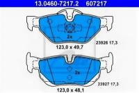 Колодки тормозные дисковые задн, BMW: 1 118 d/120 d/123 d/130 i 04-12, 1 118 d/120 d/123 d/130 i 03-12, 1 кабрио 118 d/118 i/120 d/120 i/123 d/125 i, 13046072172 ATE 13.0460-7217.2