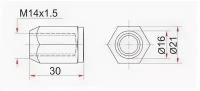 Гайка колесная конус TOYOTA DYNA150/TOYOACE G15/LAND CRUISER 100/200/TUNDRA, ST9094201101 Sat ST-90942-01101