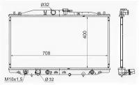 Радиатор HONDA ACCORD 2.4 02- Sat HD0003CL