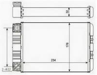 Теплообменник MB W203 NRF 54274