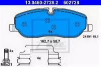 Колодки тормозные дисковые передн, LAND ROVER: DISCOVERY III 2.7 TD 4x4/4.0 4x4/4.0 V6 4x4/4.4 4x4 04-09, DISCOVERY IV 2.7 TD 4x4 09-, RANGE ROVER II, 13046027282 ATE 13.0460-2728.2