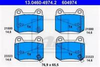 Колодки тормозные, 13046049742 ATE 13.0460-4974.2