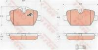 Колодки тормозные дисковые задн BMW: 1 04-, 3 05- TRW GDB1612