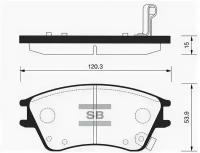 Колодки торм. HY ELANTRA XD 1,5 00-06 (13) перед.к-т, SP1147 Sangsin Brake SP-1147