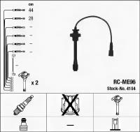 4104 / RC-ME96 Комплект проводов зажигания MITSUBISHI Outlander/Lancer 1.8-2.4 03 NGK 4104
